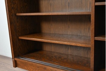 中古　希少な廃番品　三越家具(現カントリーハウス)　Brugge(ブルージュ)　ステンドグラス入り扉のサイドボード　(R-087361)