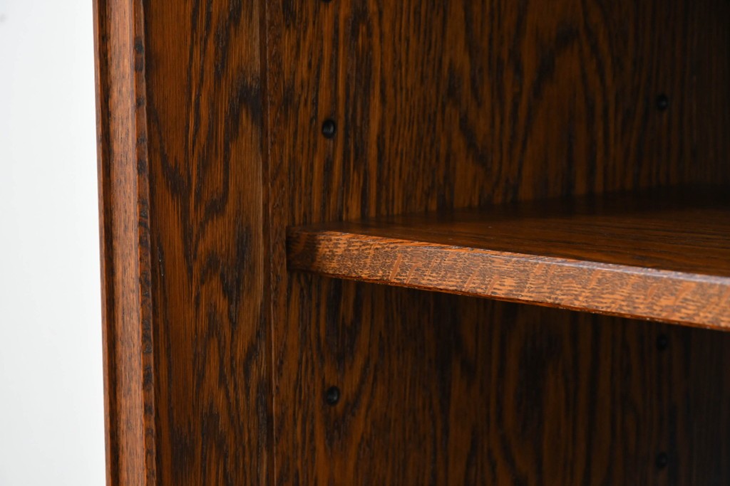 中古　希少な廃番品　三越家具(現カントリーハウス)　Brugge(ブルージュ)　ステンドグラス入り扉のサイドボード　(R-087361)