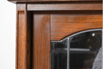 中古　希少な廃番品　三越家具(現カントリーハウス)　Brugge(ブルージュ)　ステンドグラス入り扉のサイドボード　(R-087361)