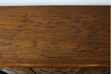 中古　希少な廃番品　三越家具(現カントリーハウス)　Brugge(ブルージュ)　ステンドグラス入り扉のサイドボード　(R-087361)
