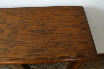 中古　希少な廃番品　三越家具(現カントリーハウス)　Brugge(ブルージュ)　ステンドグラス入り扉のサイドボード　(R-087361)