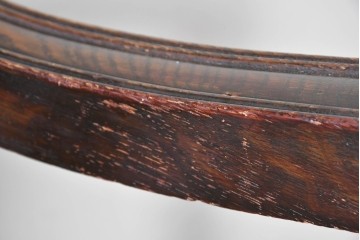 イギリスアンティーク　オーク材　クラシカルで重厚感のある収納付きモンクスベンチ　(R-087363)