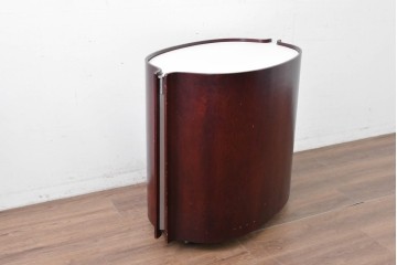 イタリアアンティーク　Tecno(テクノ)社　Eugenio Gerli(エウジェニオ・ジェルリ)デザイン　「Jamaica」　B106　ユニークなフォルムのバーキャビネット　(R-087365)