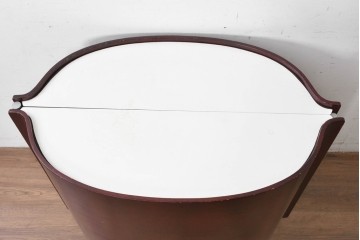 イタリアアンティーク　Tecno(テクノ)社　Eugenio Gerli(エウジェニオ・ジェルリ)デザイン　「Jamaica」　B106　ユニークなフォルムのバーキャビネット　(R-087365)