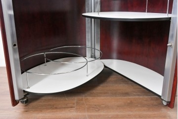 イタリアアンティーク　Tecno(テクノ)社　Eugenio Gerli(エウジェニオ・ジェルリ)デザイン　「Jamaica」　B106　ユニークなフォルムのバーキャビネット　(R-087365)