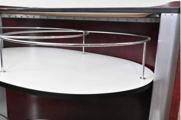 イタリアアンティーク　Tecno(テクノ)社　Eugenio Gerli(エウジェニオ・ジェルリ)デザイン　「Jamaica」　B106　ユニークなフォルムのバーキャビネット　(R-087365)