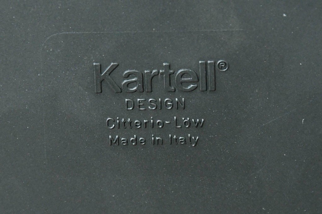 中古　イタリア　Kartell(カルテル)　GASTONE(ガストーネ)　折り畳めるトロリーワゴン　定価約15万円　(R-087366)