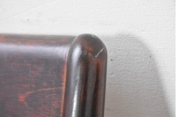 中古　美品　松本民芸家具　ラッシ座(ガマ座)がお洒落な#77型曲肘付きイス2脚セット　定価(2脚合計)約56万円　(R-087368)