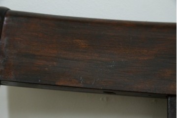 中古　美品　松本民芸家具　ラッシ座(ガマ座)がお洒落な#77型曲肘付きイス2脚セット　定価(2脚合計)約56万円　(R-087368)