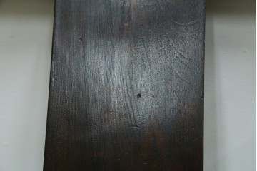 中古　美品　松本民芸家具　ラッシ座(ガマ座)がお洒落な#77型曲肘付きイス2脚セット　定価(2脚合計)約56万円　(R-087368)