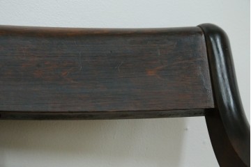 中古　美品　松本民芸家具　ラッシ座(ガマ座)がお洒落な#77型曲肘付きイス2脚セット　定価(2脚合計)約56万円　(R-087368)