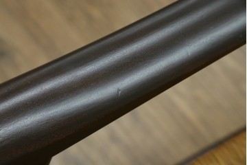 中古　美品　松本民芸家具　ラッシ座(ガマ座)がお洒落な#77型曲肘付きイス2脚セット　定価(2脚合計)約56万円　(R-087368)