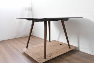 中古　美品　ERCOL(アーコール)　希少なスクエアモデルのドロップリーフテーブル　(R-087370)