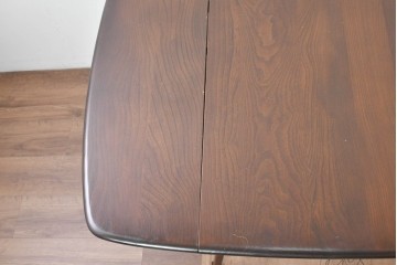 中古　美品　ERCOL(アーコール)　希少なスクエアモデルのドロップリーフテーブル　(R-087370)