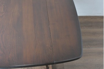 中古　美品　ERCOL(アーコール)　希少なスクエアモデルのドロップリーフテーブル　(R-087370)