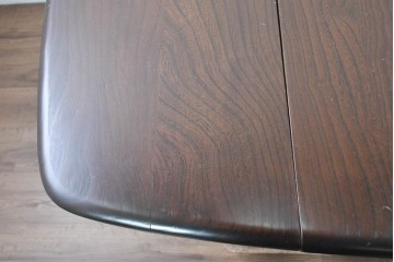 中古　美品　ERCOL(アーコール)　希少なスクエアモデルのドロップリーフテーブル　(R-087370)