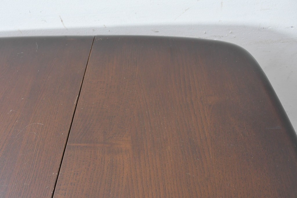 中古　美品　ERCOL(アーコール)　希少なスクエアモデルのドロップリーフテーブル　(R-087370)