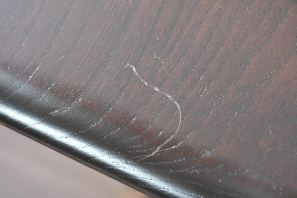 中古　美品　ERCOL(アーコール)　希少なスクエアモデルのドロップリーフテーブル　(R-087370)