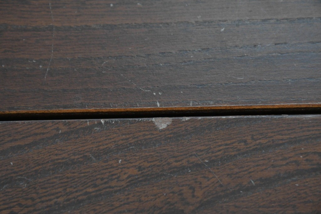 中古　美品　ERCOL(アーコール)　希少なスクエアモデルのドロップリーフテーブル　(R-087370)