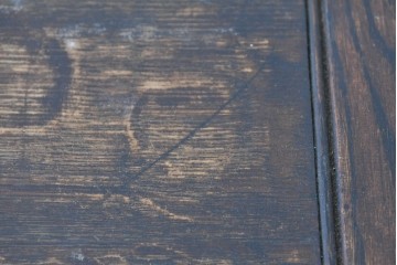 イギリスアンティーク　オーク材　大振りサイズのドローリーフテーブル　(R-087371)