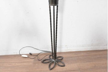 中古　エミール・ガレ風(Emile Galle)　ぶどう柄のフロアスタンド　(R-087373)