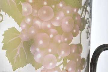 中古　エミール・ガレ風(Emile Galle)　ぶどう柄のフロアスタンド　(R-087373)