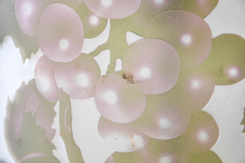 中古　エミール・ガレ風(Emile Galle)　ぶどう柄のフロアスタンド　(R-087373)