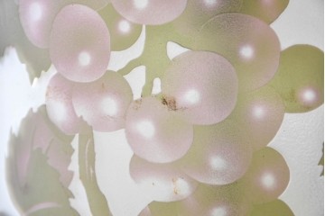 中古　エミール・ガレ風(Emile Galle)　ぶどう柄のフロアスタンド　(R-087373)