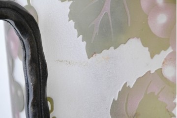 中古　エミール・ガレ風(Emile Galle)　ぶどう柄のフロアスタンド　(R-087373)