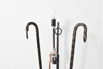 中古　エミール・ガレ風(Emile Galle)　ぶどう柄のフロアスタンド　(R-087373)