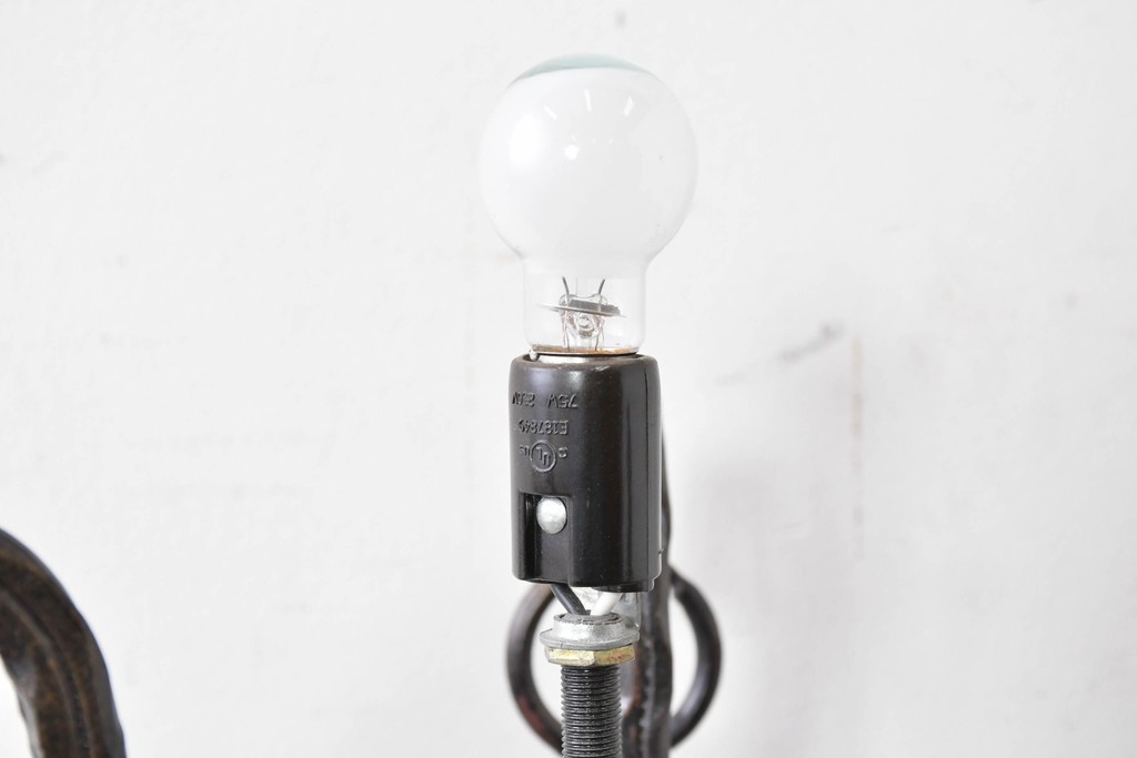 中古　エミール・ガレ風(Emile Galle)　ぶどう柄のフロアスタンド　(R-087373)