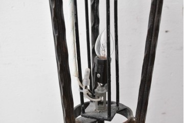 中古　エミール・ガレ風(Emile Galle)　ぶどう柄のフロアスタンド　(R-087373)