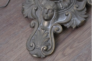 海外ヴィンテージ　真鍮ベースのフロアスタンド　(R-087374)