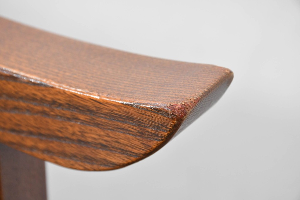 和製ヴィンテージ　高級品　総欅(ケヤキ)材　素材の良さが際立つ漆塗りの衝立て　(R-087375)