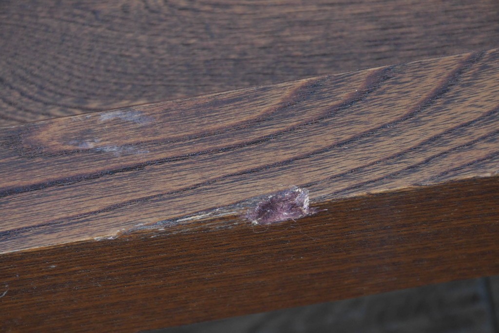 和製ヴィンテージ　高級品　総欅(ケヤキ)材　素材の良さが際立つ漆塗りの衝立て　(R-087375)