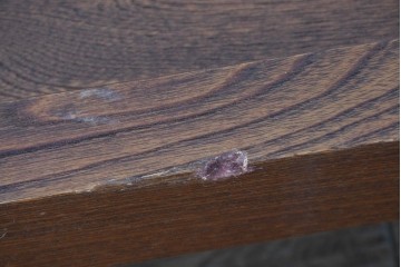 和製ヴィンテージ　高級品　総欅(ケヤキ)材　素材の良さが際立つ漆塗りの衝立て　(R-087375)