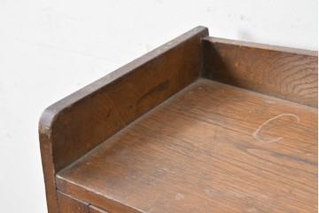 和製アンティーク　栓材　透かし彫りの意匠が目を惹くガラス扉の本箱　(R-087377)