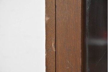 和製アンティーク　栓材　透かし彫りの意匠が目を惹くガラス扉の本箱　(R-087377)