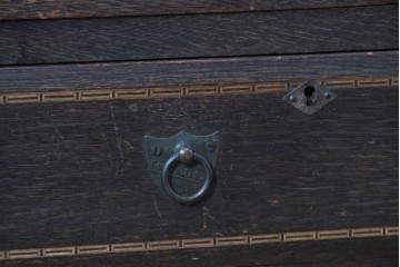 和製アンティーク　レトロな透かし彫り入り本箱　(R-087378)