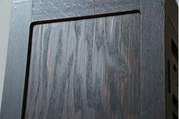 和製アンティーク　レトロな透かし彫り入り本箱　(R-087378)