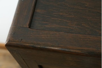 和製アンティーク　レトロな透かし彫り入り本箱　(R-087378)