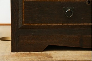 和製アンティーク　レトロな透かし彫り入り本箱　(R-087378)