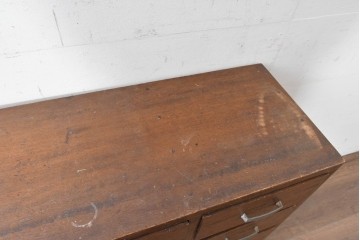 和製アンティーク　人気の薄型　圧迫感なく取り入れやすい片袖机　(R-087379)