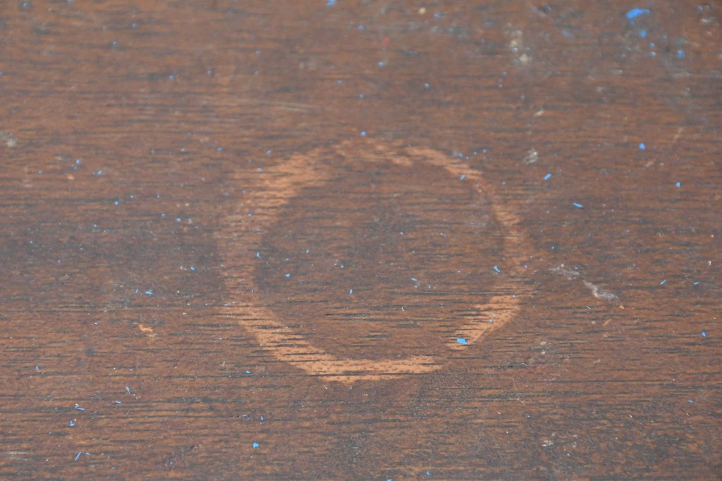 和製アンティーク　人気の薄型　圧迫感なく取り入れやすい片袖机　(R-087379)