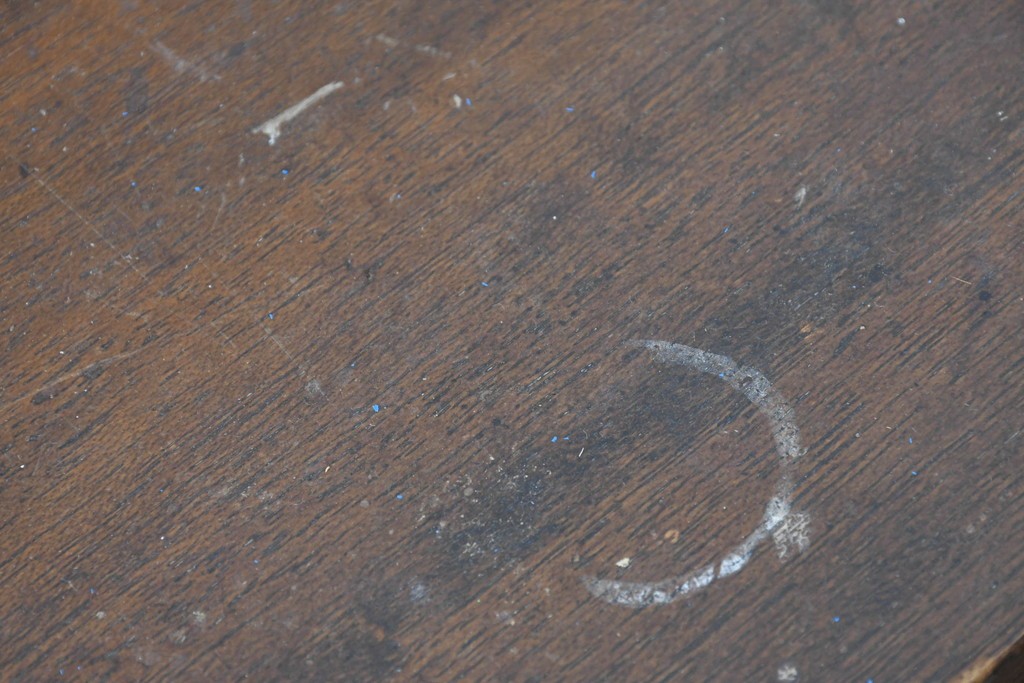 和製アンティーク　人気の薄型　圧迫感なく取り入れやすい片袖机　(R-087379)