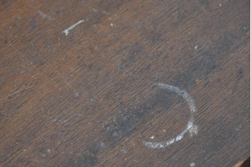 和製アンティーク　人気の薄型　圧迫感なく取り入れやすい片袖机　(R-087379)