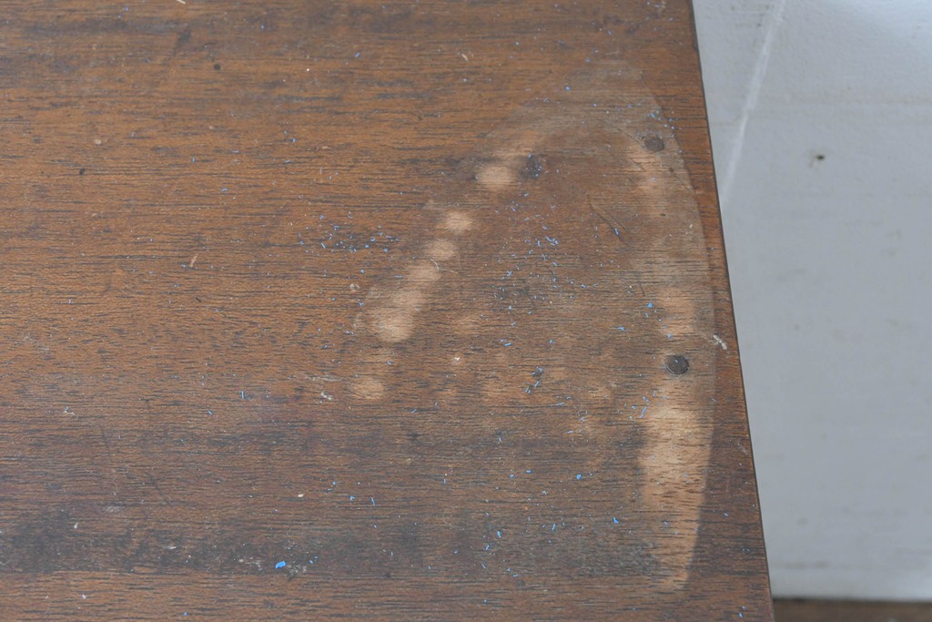 和製アンティーク　人気の薄型　圧迫感なく取り入れやすい片袖机　(R-087379)