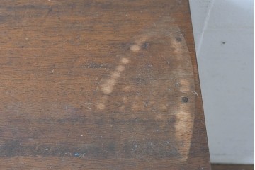 和製アンティーク　人気の薄型　圧迫感なく取り入れやすい片袖机　(R-087379)