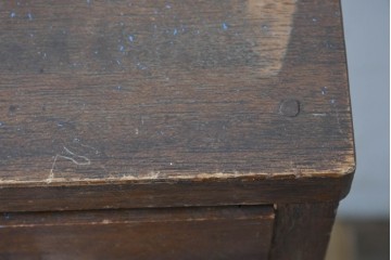 和製アンティーク　人気の薄型　圧迫感なく取り入れやすい片袖机　(R-087379)