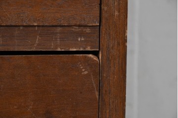 和製アンティーク　人気の薄型　圧迫感なく取り入れやすい片袖机　(R-087379)